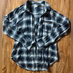 Hollister embellished pocket flannel
